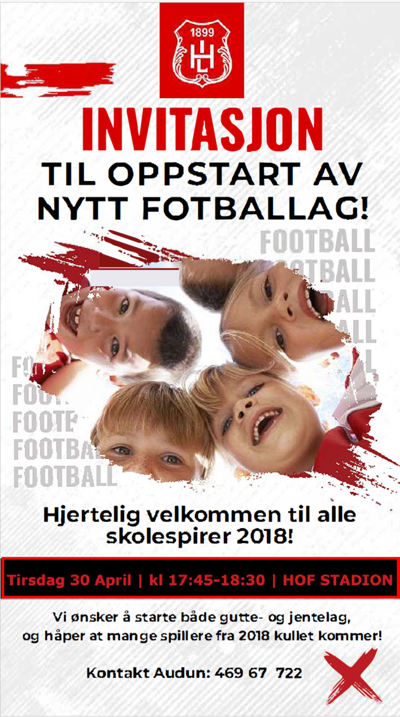 Oppstart 2018 lag.